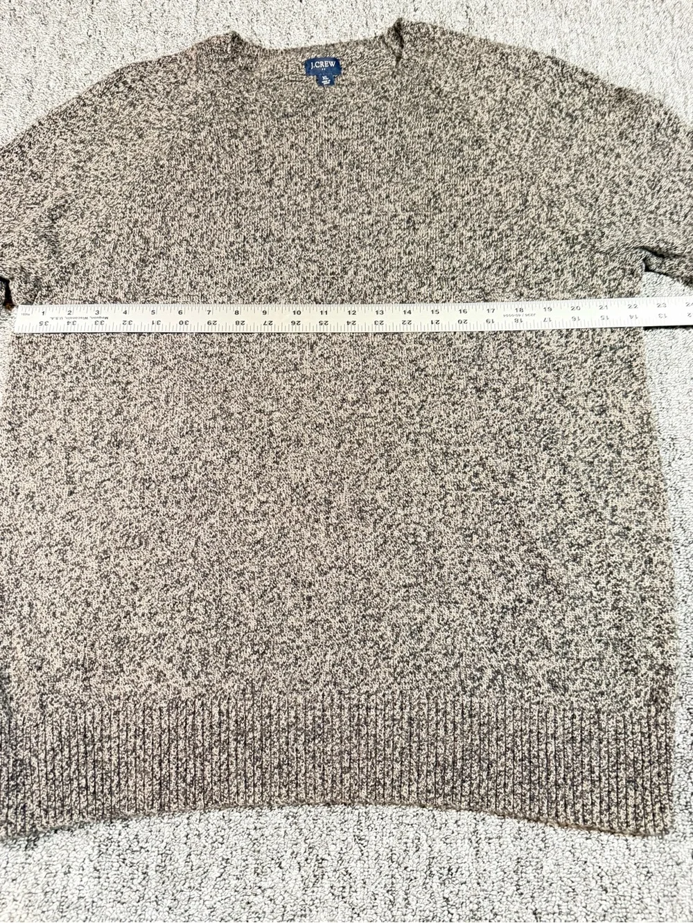 J. Crew Men’s Crewneck Sweater in Taupe Heather XL